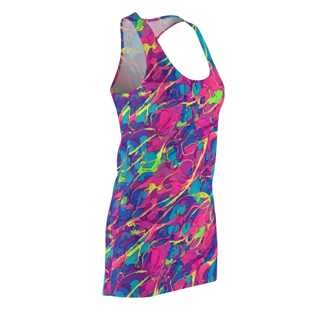 Magenta Velocity on Racerback Dress — Front Side