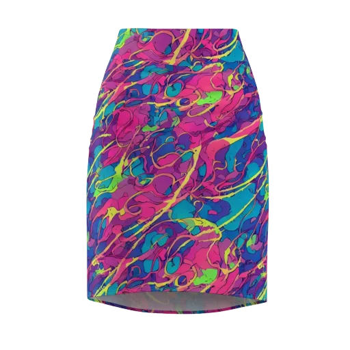 Magenta Velocity on a Pencil Skirt