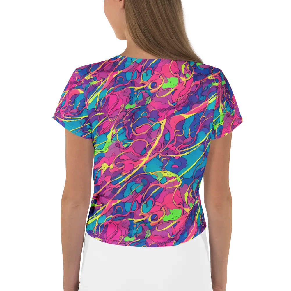 Magenta Velocity on Crop Tee — Back
