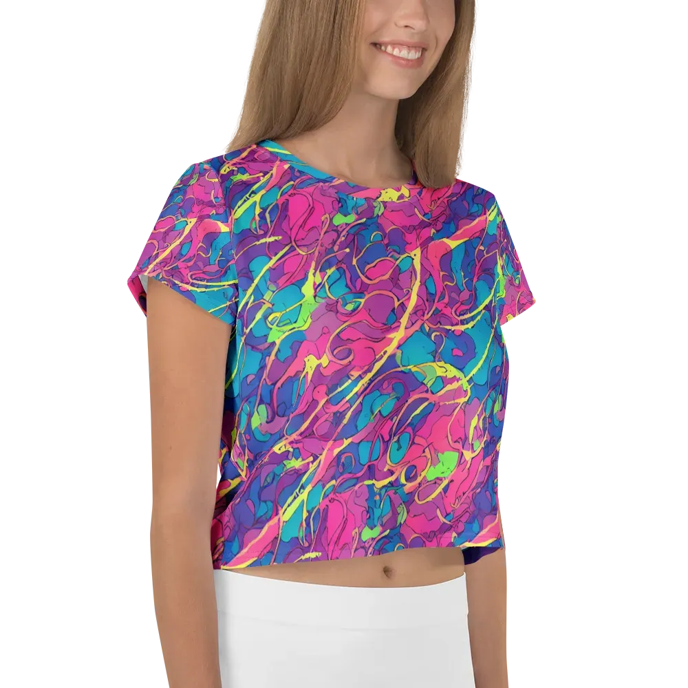 Magenta Velocity on Crop Tee — Right