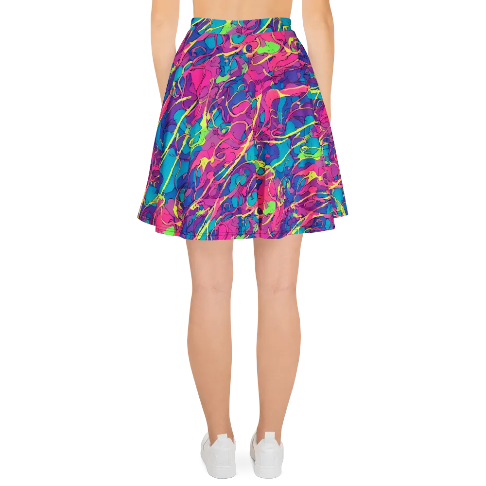 Magenta Velocity on Skater Skirt — Back