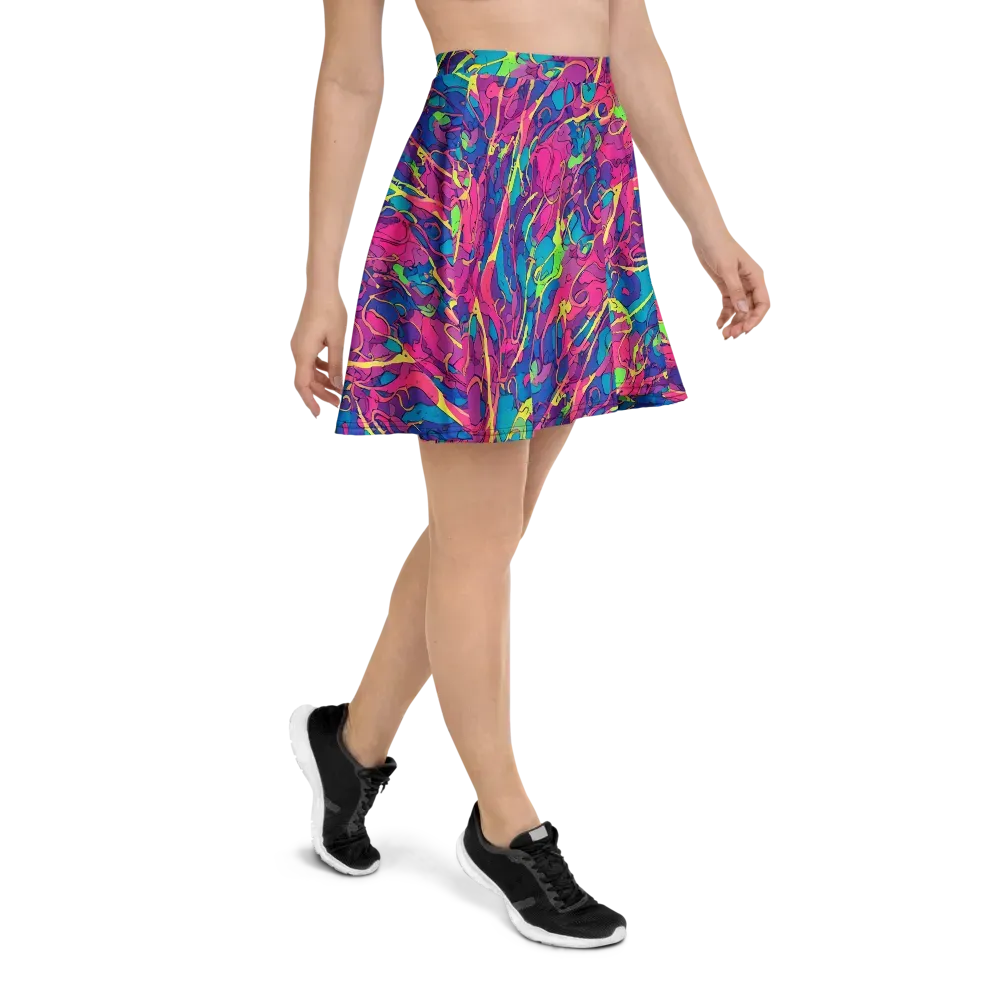 Magenta Velocity on Skater Skirt — Right