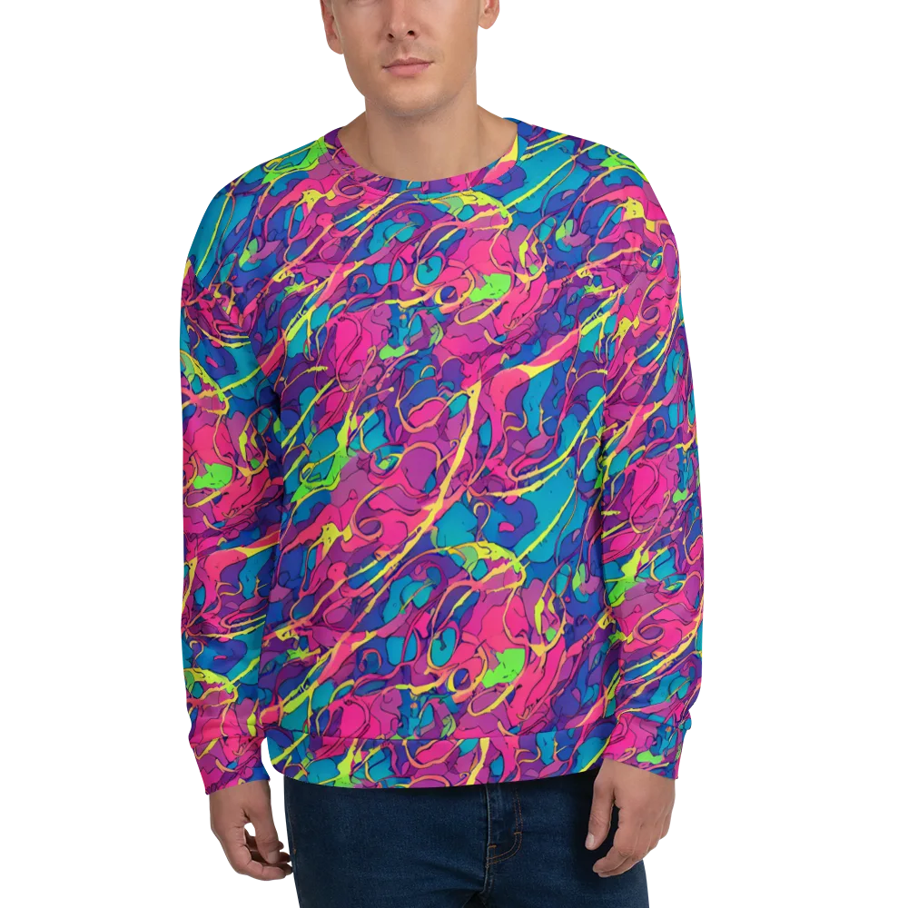Magenta Velocity on Sweatshirt — Front