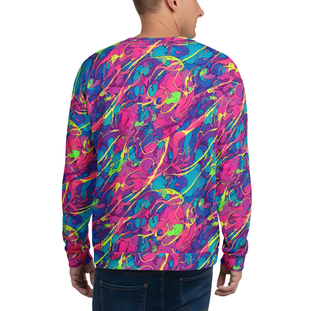 Magenta Velocity on Sweatshirt — Back