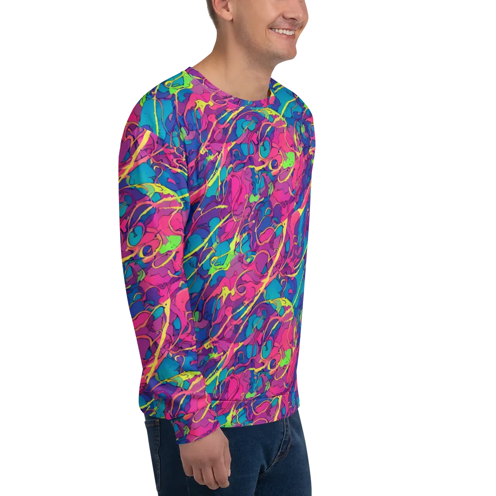 Magenta Velocity on Sweatshirt — Right Front