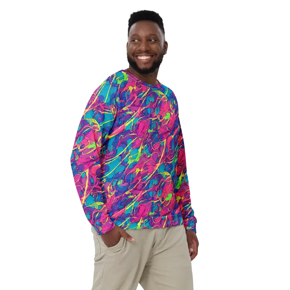 Magenta Velocity on Sweatshirt — Front
