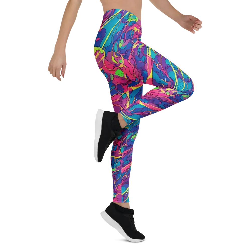 Magenta Velocity on Leggings — Right