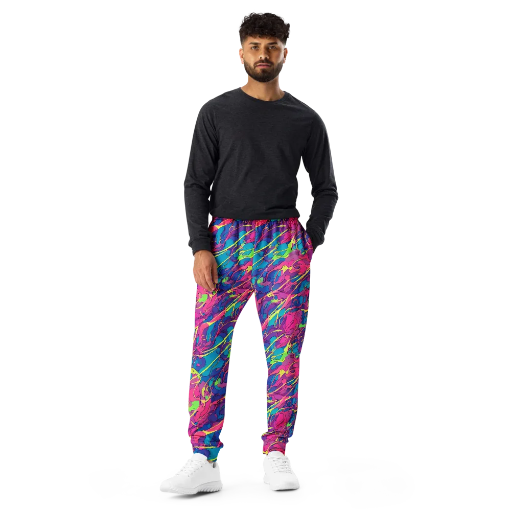Magenta Velocity on Men's Joggers — Front