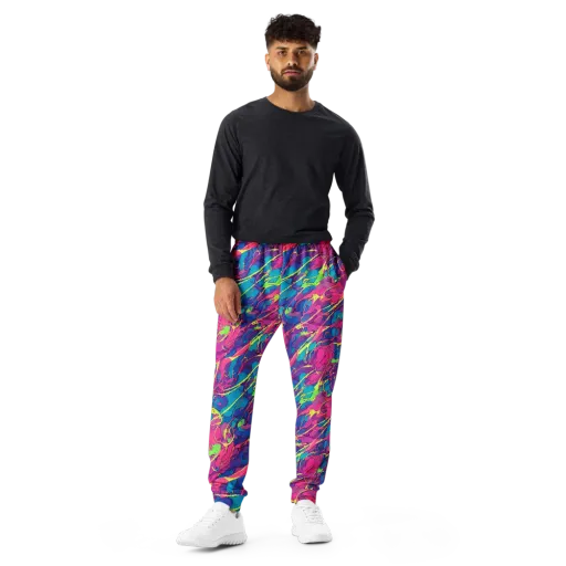 Magenta Velocity on a Men's Joggers