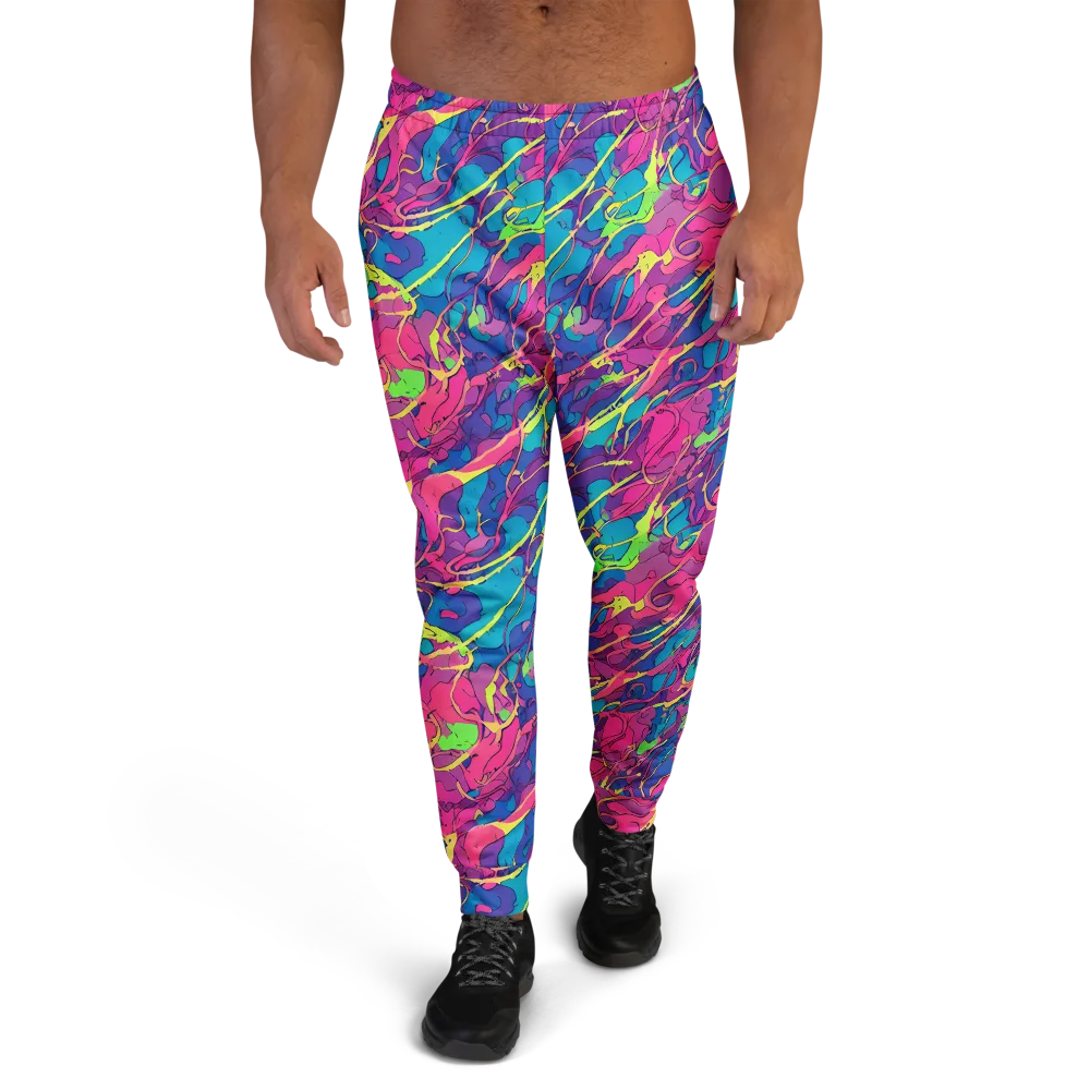 Magenta Velocity on Men's Joggers — Front