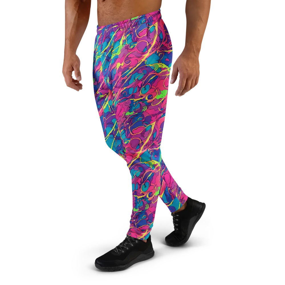 Magenta Velocity on Men's Joggers — Left