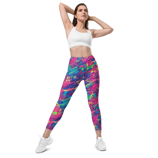 Magenta Velocity on a Leggings with Pockets