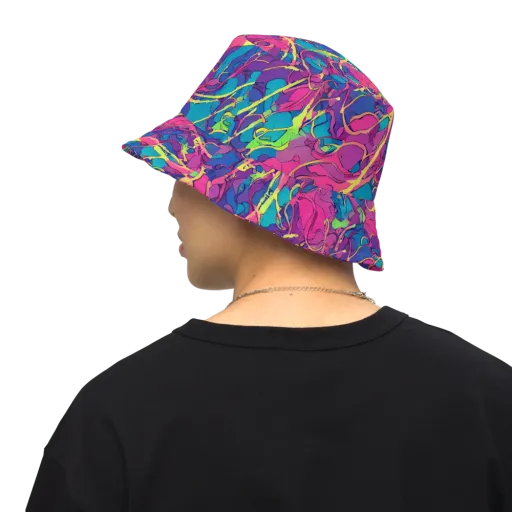 Magenta Velocity on a Reversible Bucket Hat