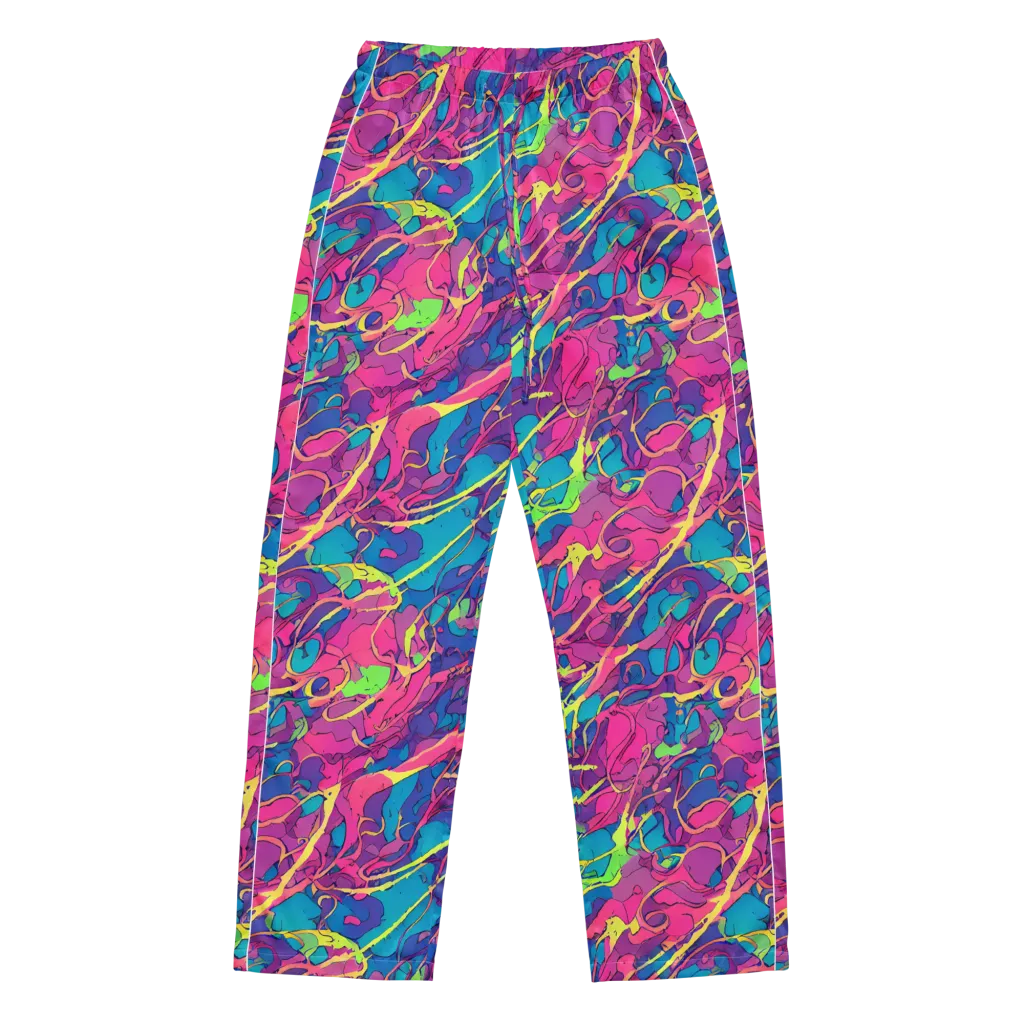 Magenta Velocity on Women's Pajama Pants — Front