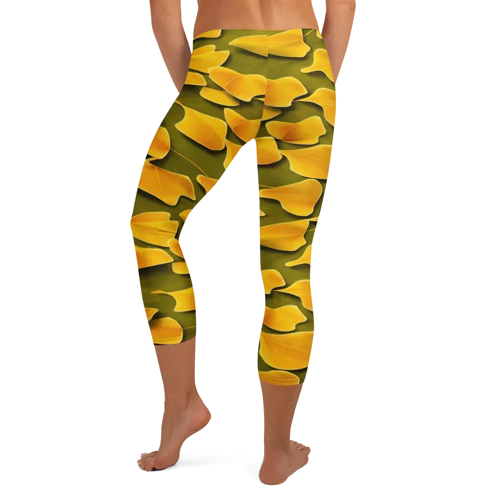 Autumn Relic on Capri Leggings — Back
