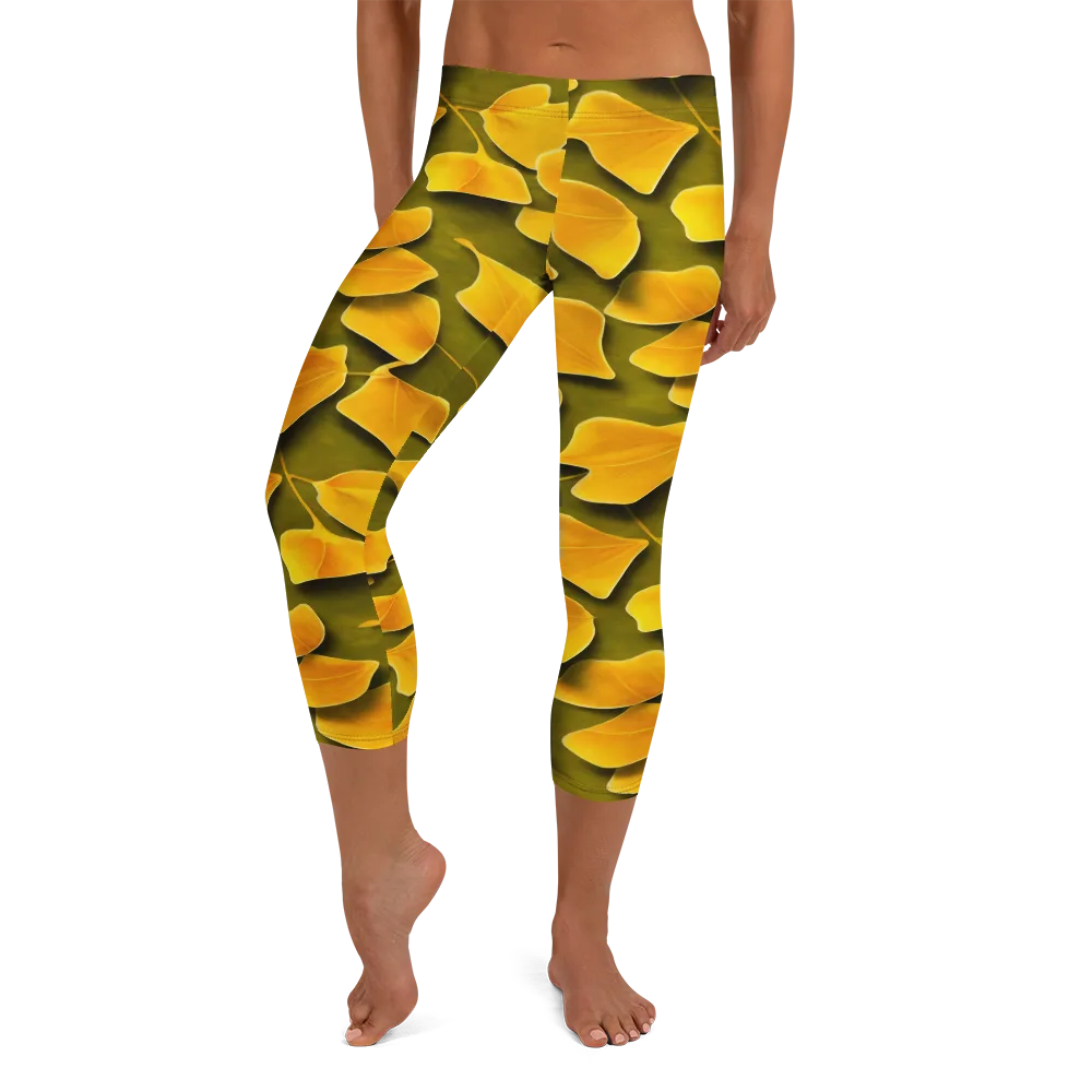 Autumn Relic on Capri Leggings — Front