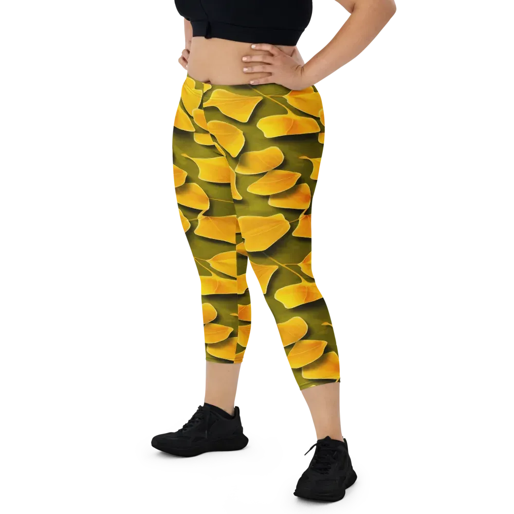 Autumn Relic on Capri Leggings — Front