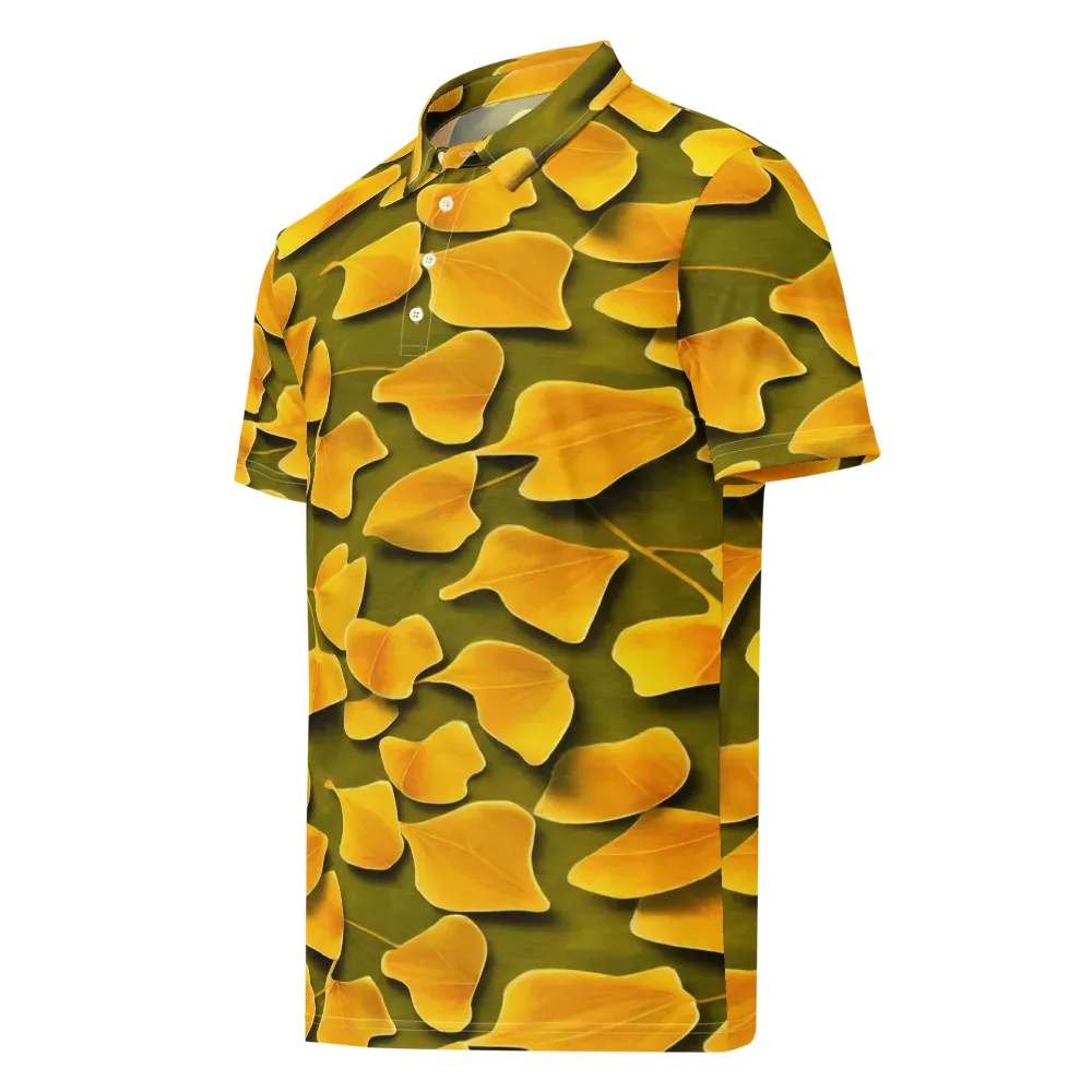 Autumn Relic on Men's Slim Fit Polo Shirt — Left Front