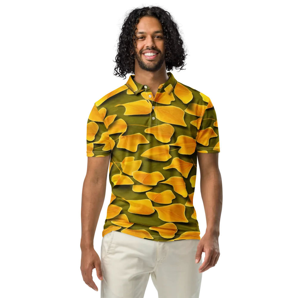 Autumn Relic on Men's Slim Fit Polo Shirt — Front