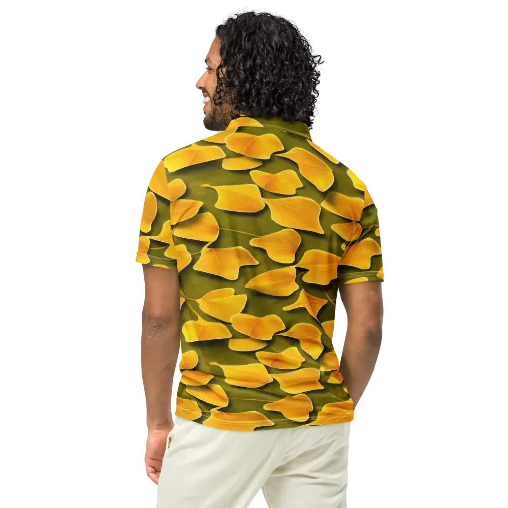 Autumn Relic on Men's Slim Fit Polo Shirt — Back
