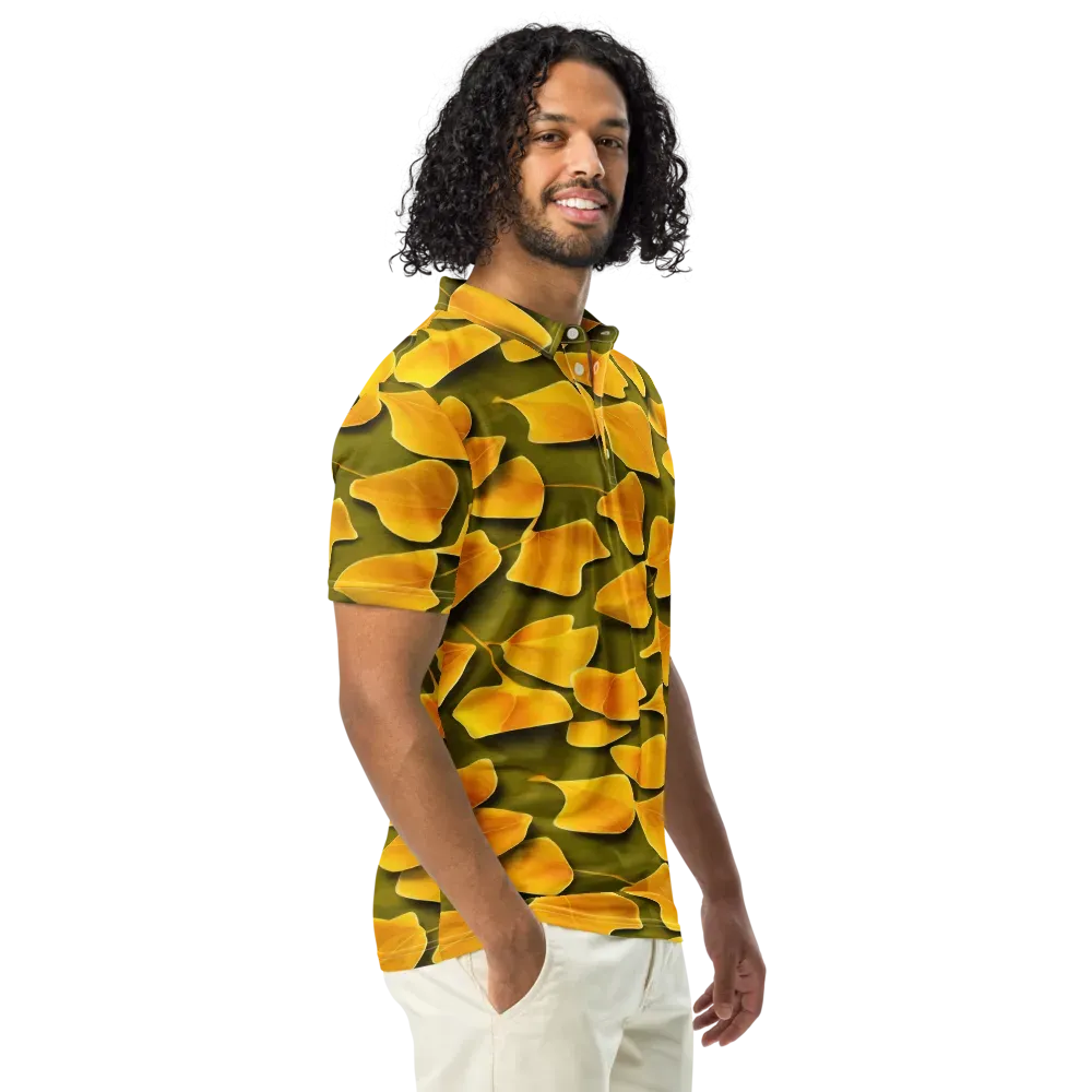 Autumn Relic on Men's Slim Fit Polo Shirt — Right Front
