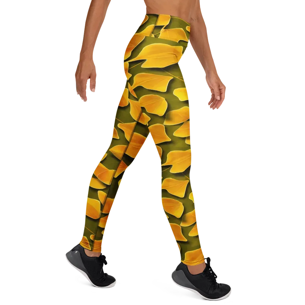 Autumn Relic on Yoga Leggings — Right