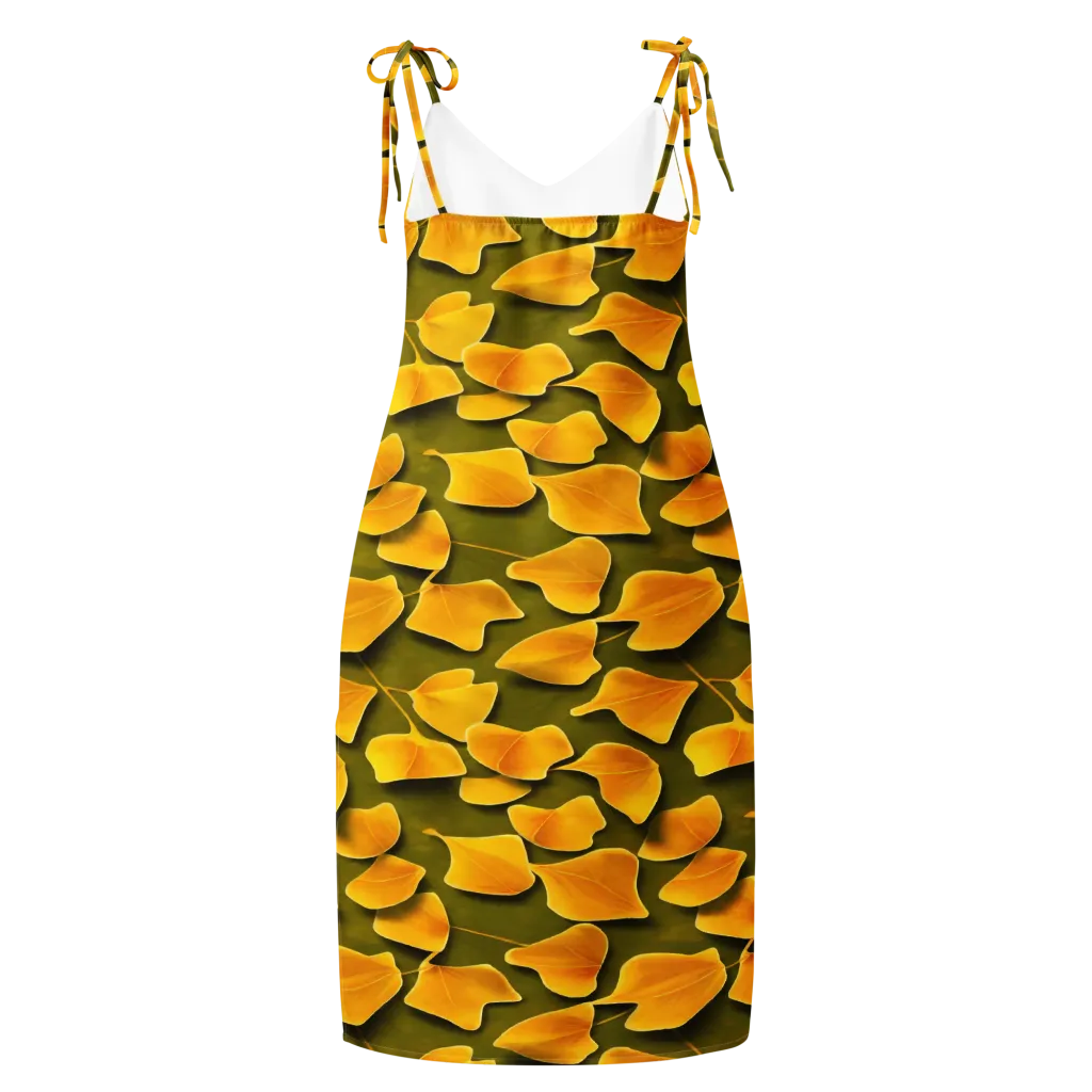 Autumn Relic on Slip Dress — Back