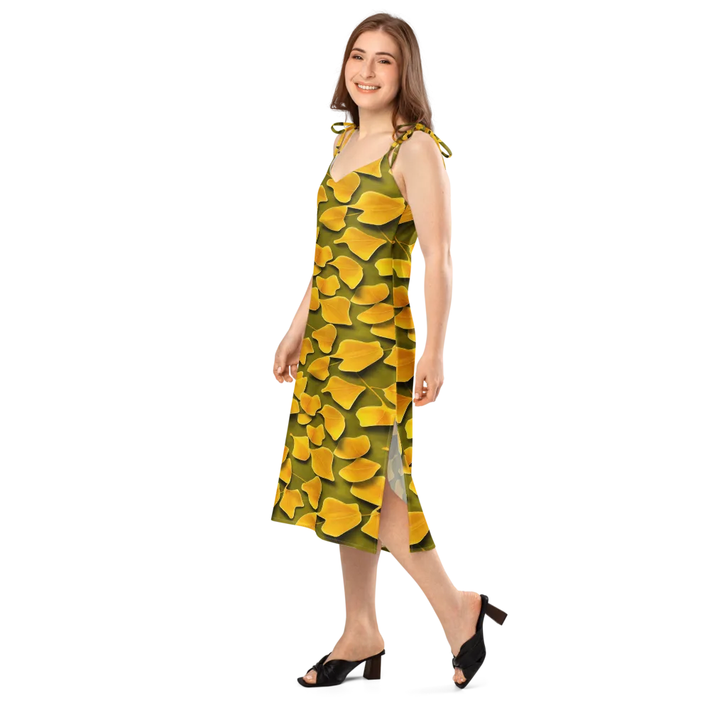 Autumn Relic on Slip Dress — Left Front