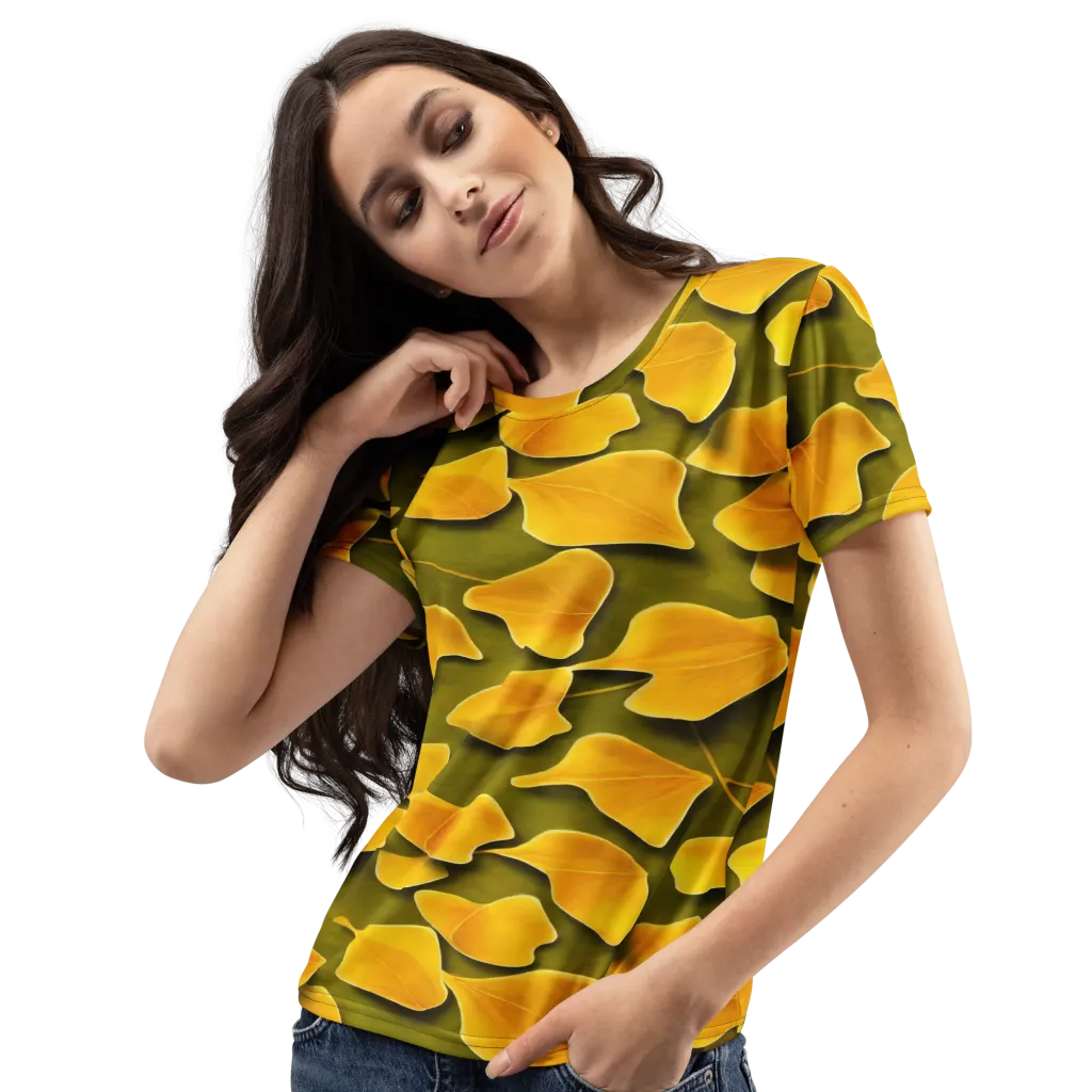 Autumn Relic on Women's Crew Neck T-Shirt — Left Front
