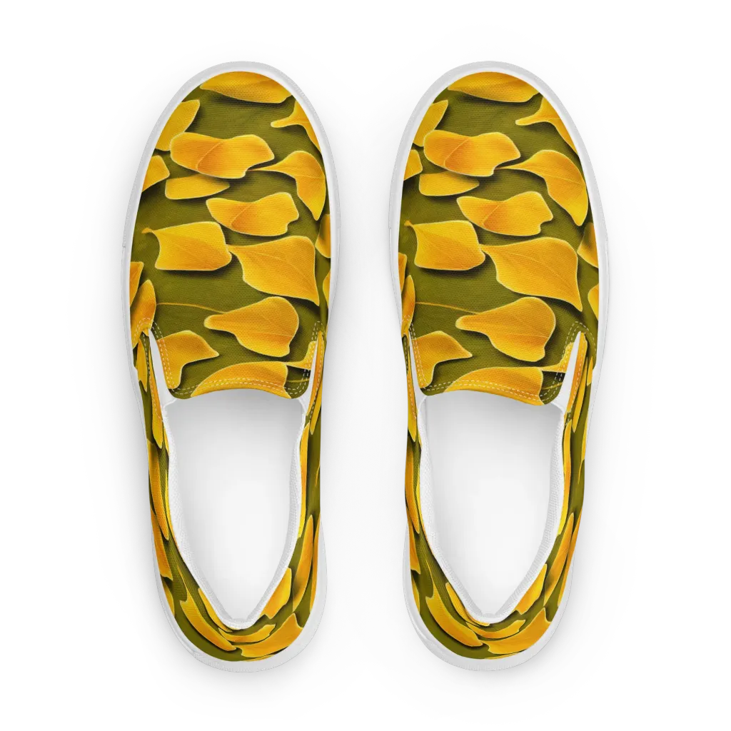Autumn Relic on Men's Slip-On Canvas Shoes — Front
