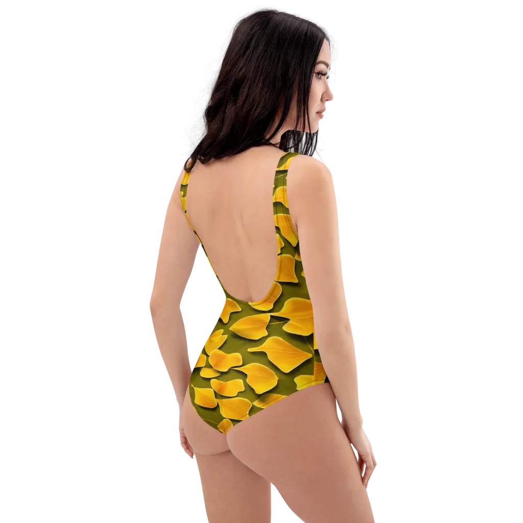 Autumn Relic on One-Piece Swimsuit — Right Back