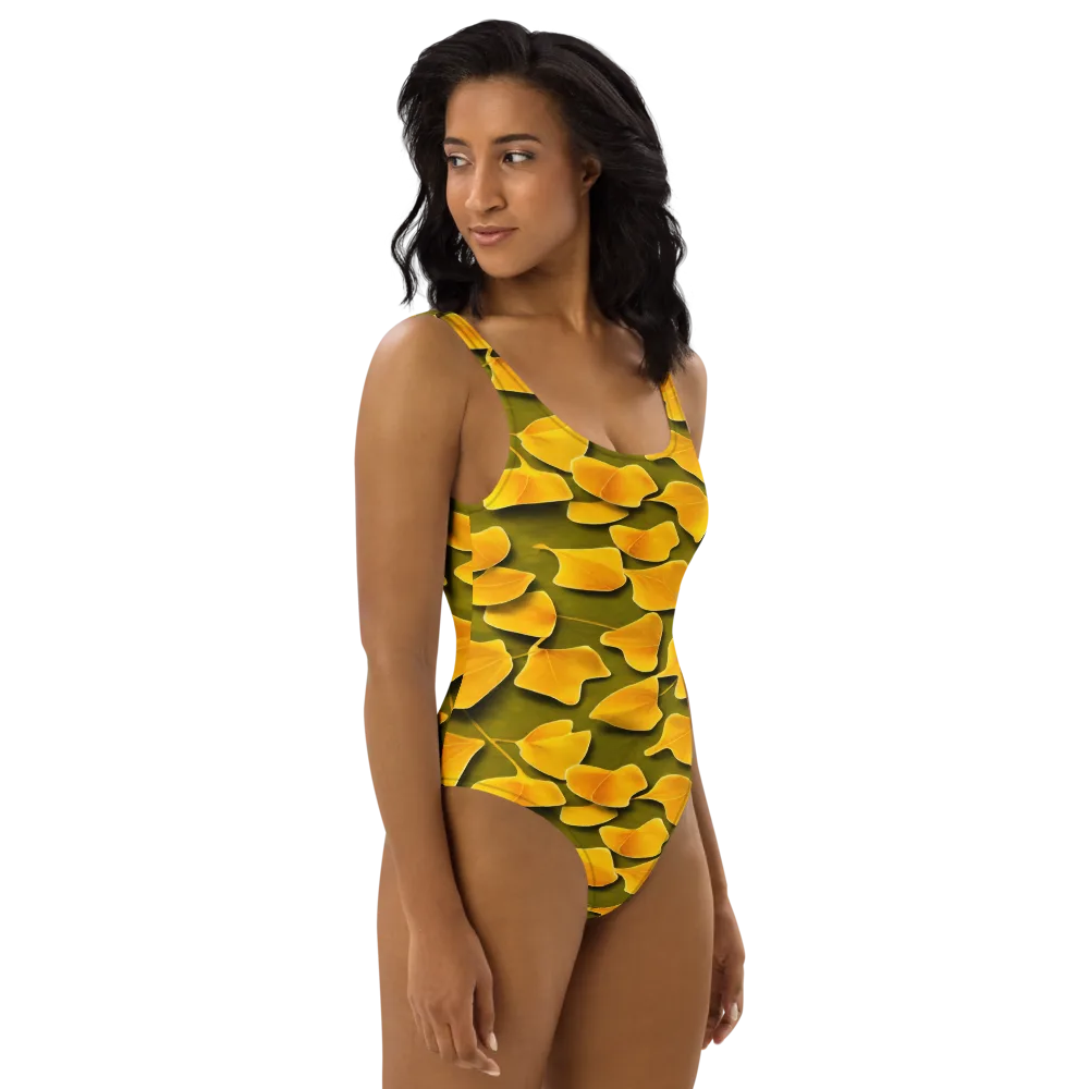 Autumn Relic on One-Piece Swimsuit — Right