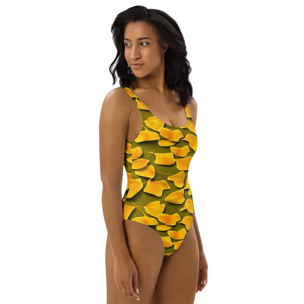 Autumn Relic on One-Piece Swimsuit — Right