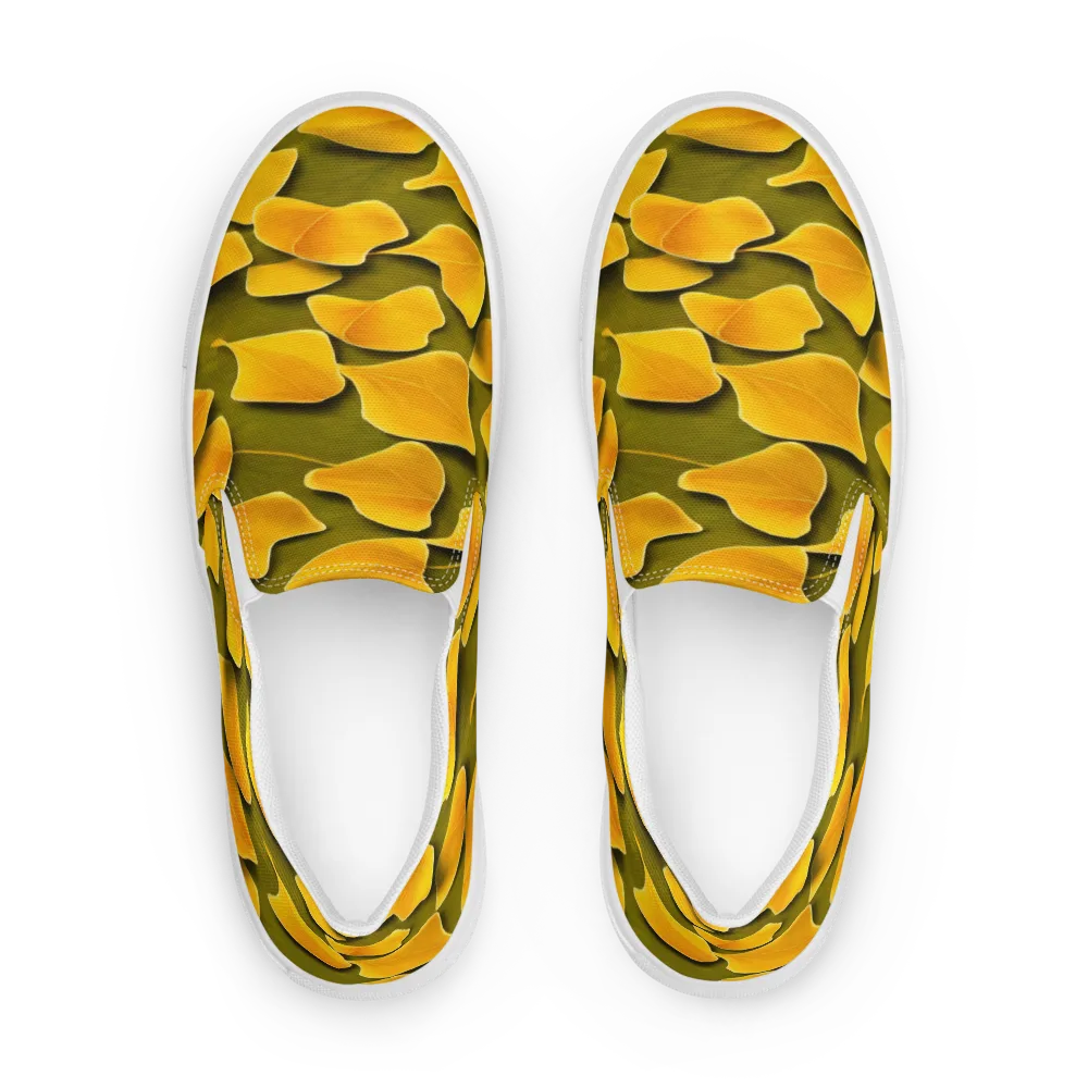 Autumn Relic on Women's Slip-On Canvas Shoes — Front