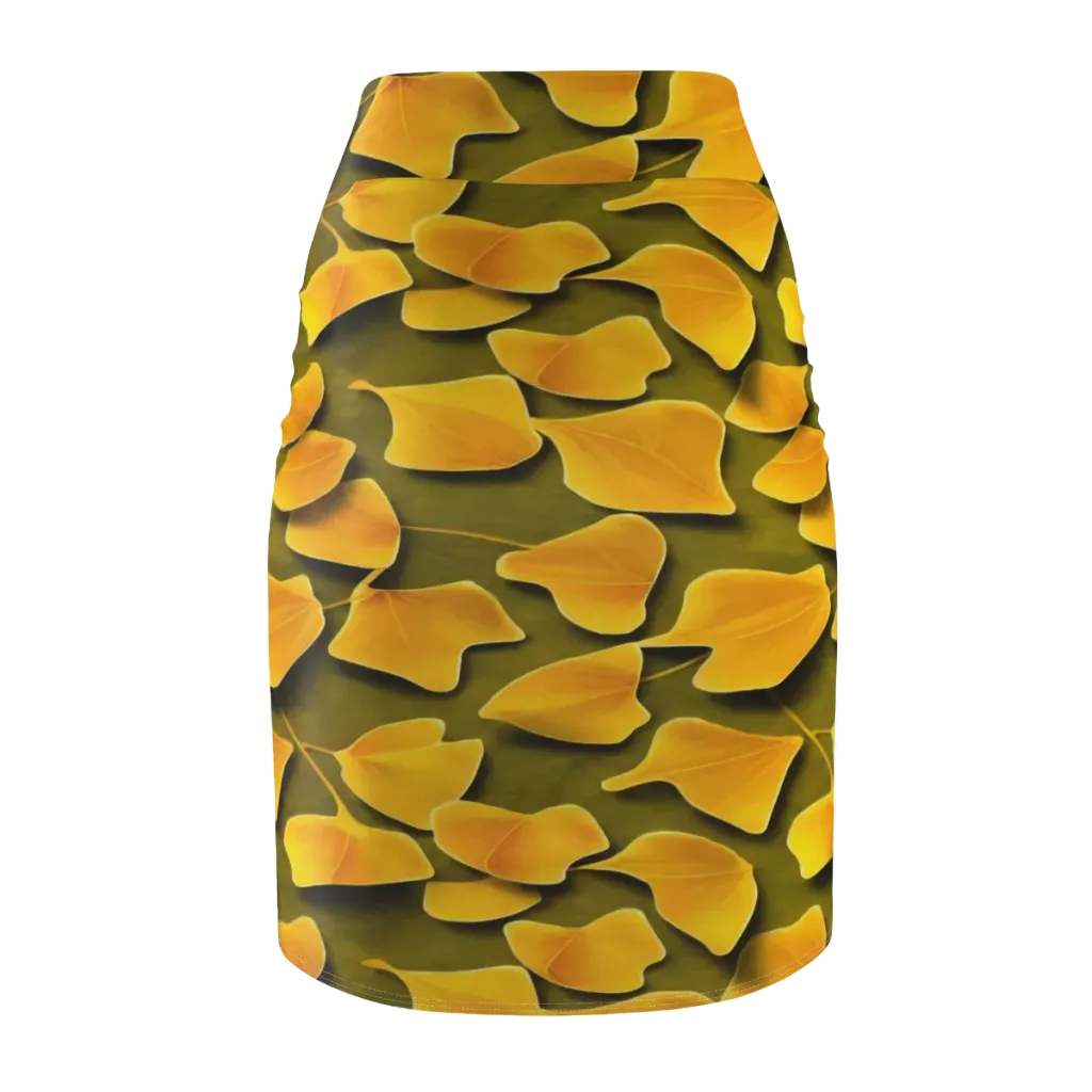 Autumn Relic on Pencil Skirt — Back