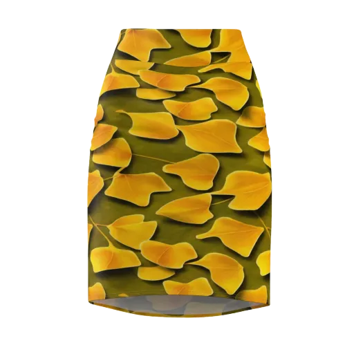 Autumn Relic on a Pencil Skirt