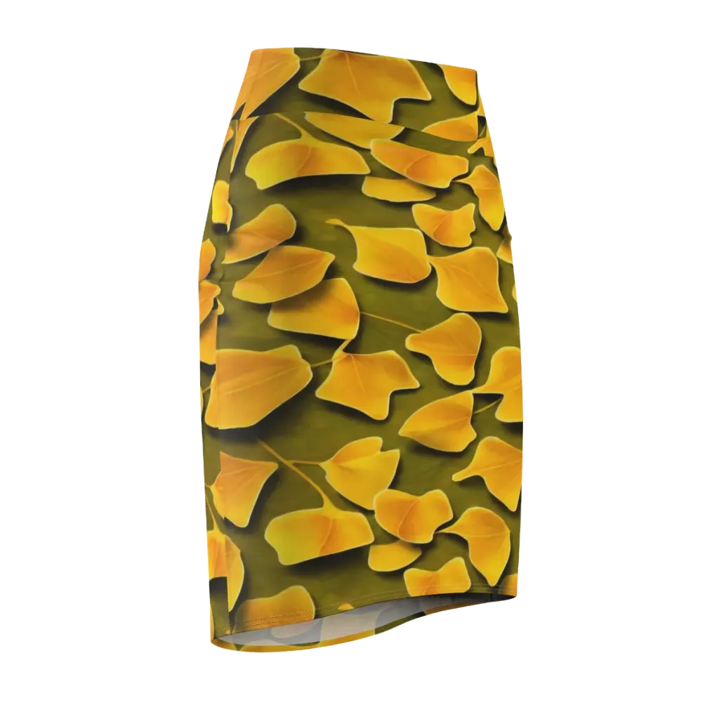 Autumn Relic on Pencil Skirt — Front Side