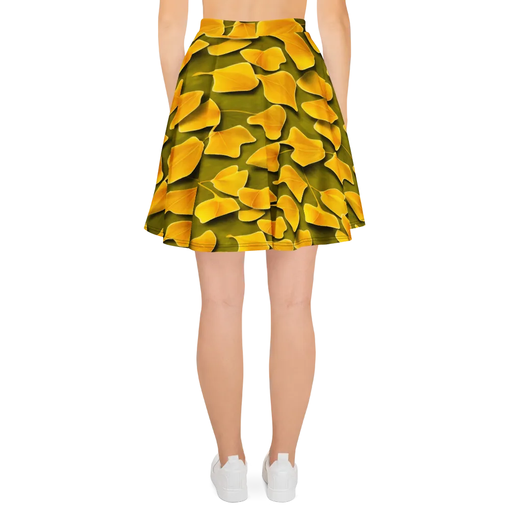 Autumn Relic on Skater Skirt — Back