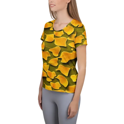 Autumn Relic on a Women's Athletic T-Shirt