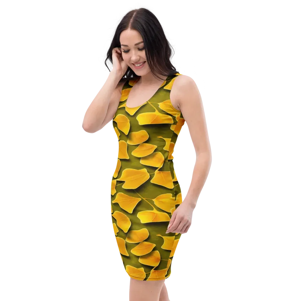 Autumn Relic on Bodycon Dress — Left Front