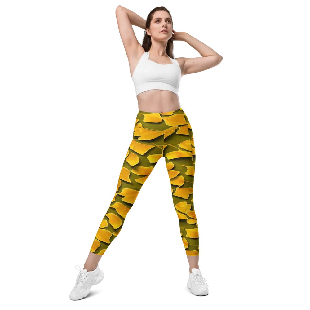Autumn Relic on Leggings with Pockets — Front