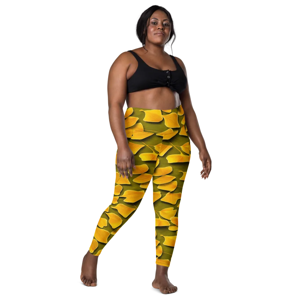 Autumn Relic on Leggings with Pockets — Front