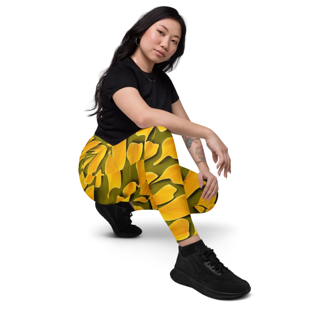 Autumn Relic on Leggings with Pockets — Right Front