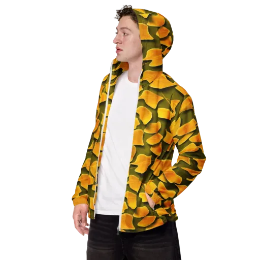 Autumn Relic on a Men's Windbreaker