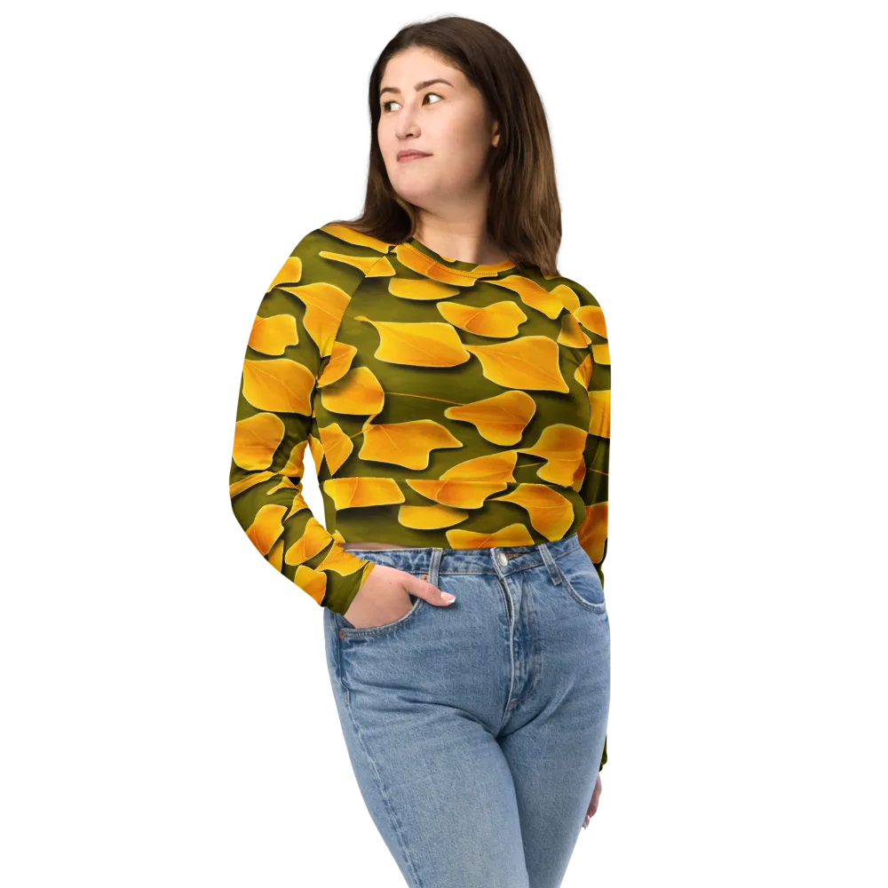 Autumn Relic on Long Sleeve Crop Top — Front