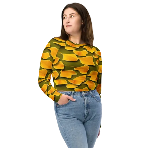 Autumn Relic on a Long Sleeve Crop Top
