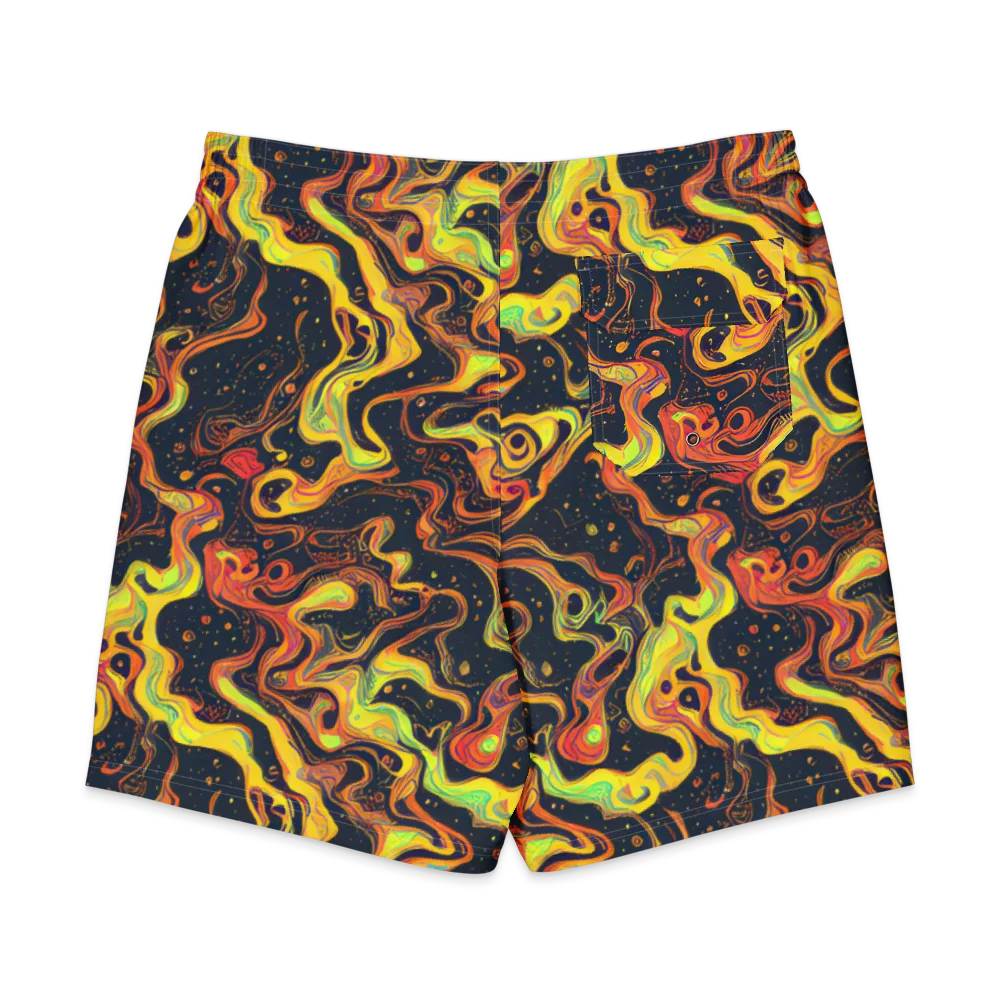 Afterdark Swirl on Men's Board Shorts — Back