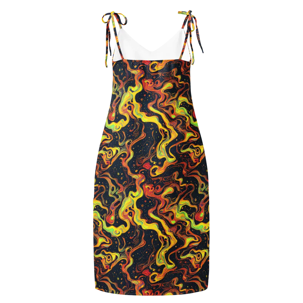Afterdark Swirl on Slip Dress — Back