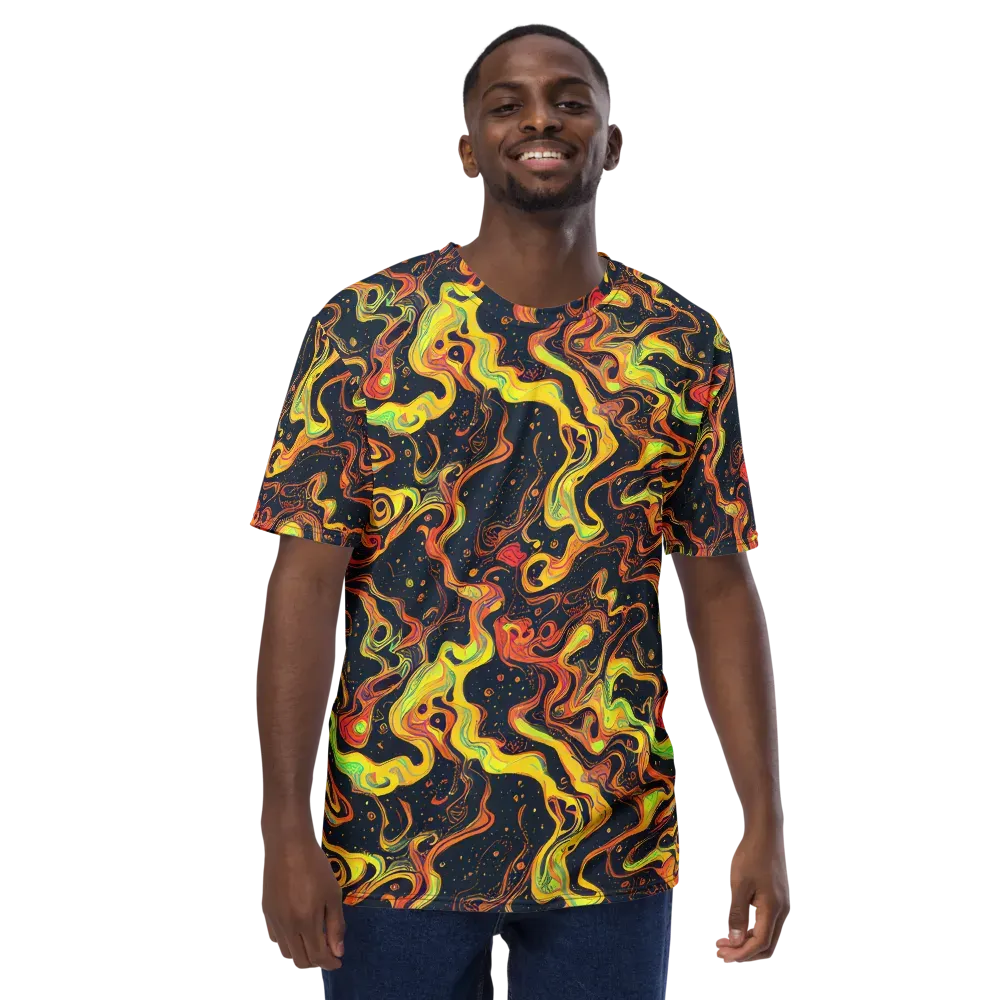 Afterdark Swirl on Men's Crew Neck T-Shirt — Front