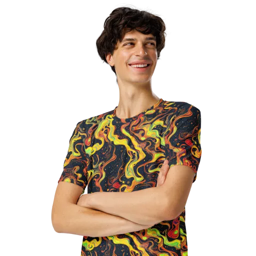 Afterdark Swirl on a Men's Crew Neck T-Shirt